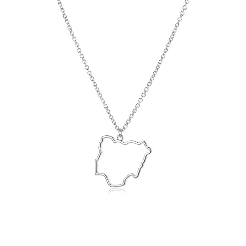 Country Map Necklace European Hometown Necklace