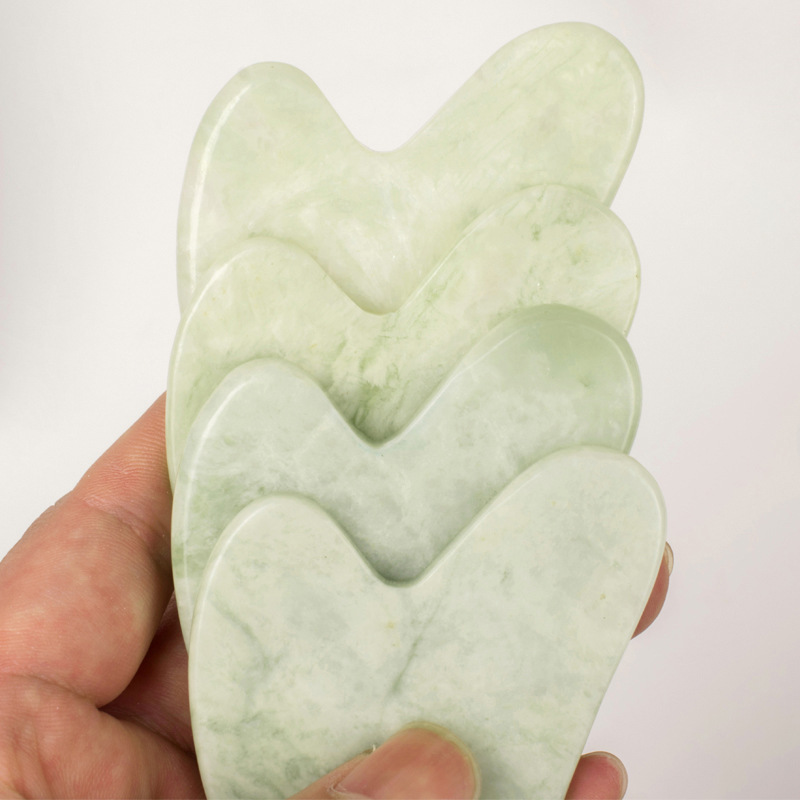 Johor Bahru Jade Heart-Shaped Facial Beauty Massage Scraping Board
