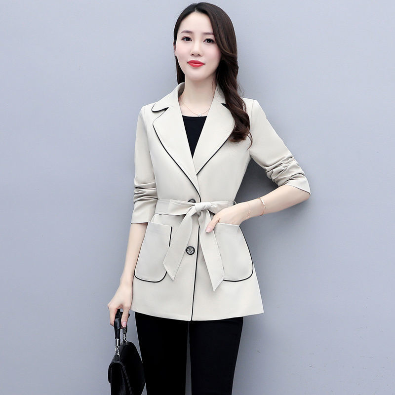 Short Windbreaker Girl Small New Lady Slim High-End Temperament Versatile Spring Jacket