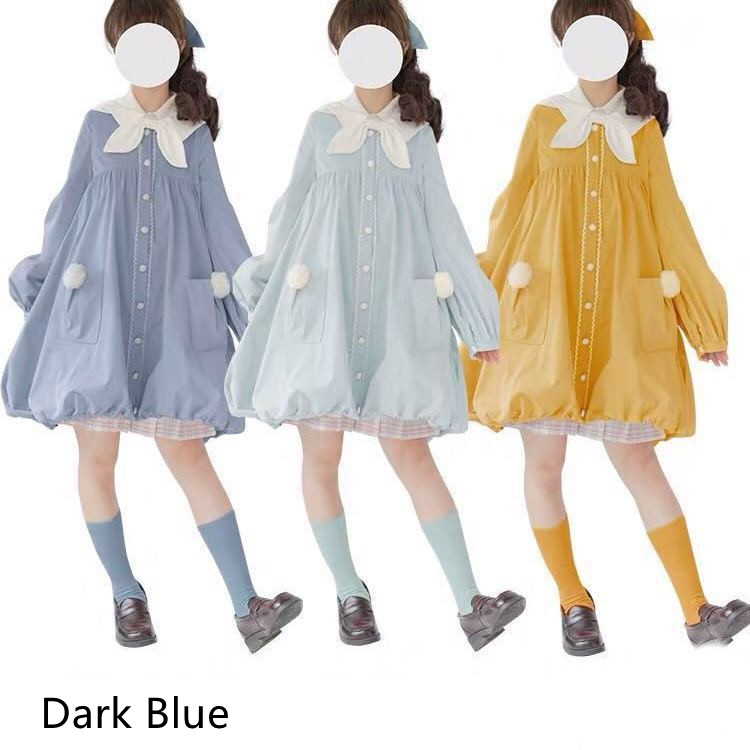 Cute Autumn And Winter Flower Buds Long-sleeved Lolita OP Skirt