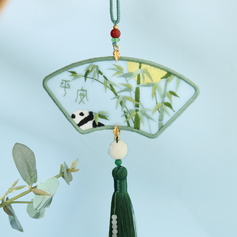 Cute Embroidery Handmade Diy Peace Charm — image 1