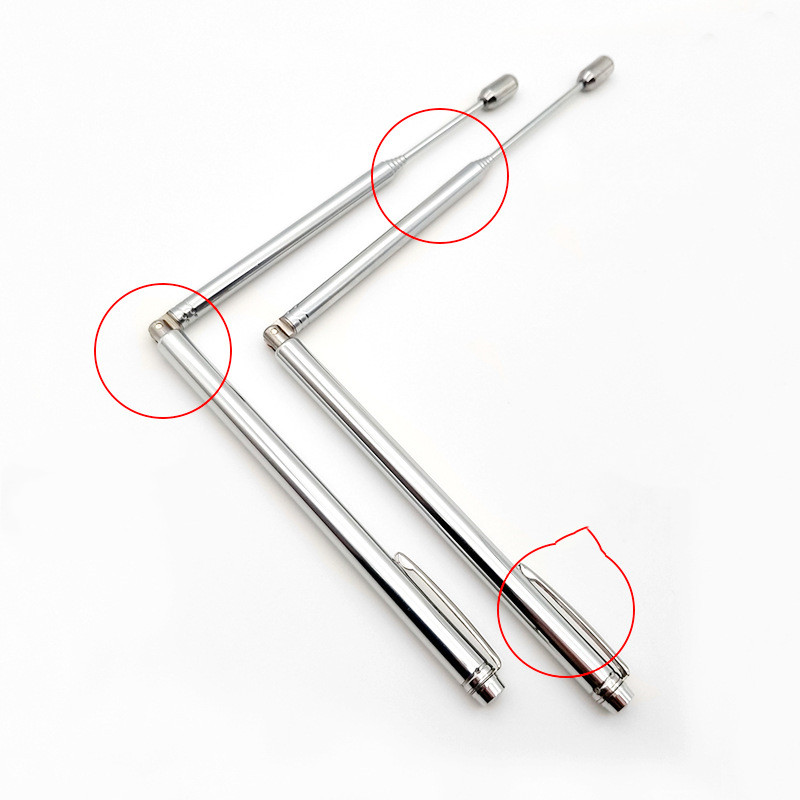 Antenna Seeking Dragon Ruler Feng Shui Probe Rod Platinum Stainless Steel Alloy Water Pulse Meter Energy Probe Rod