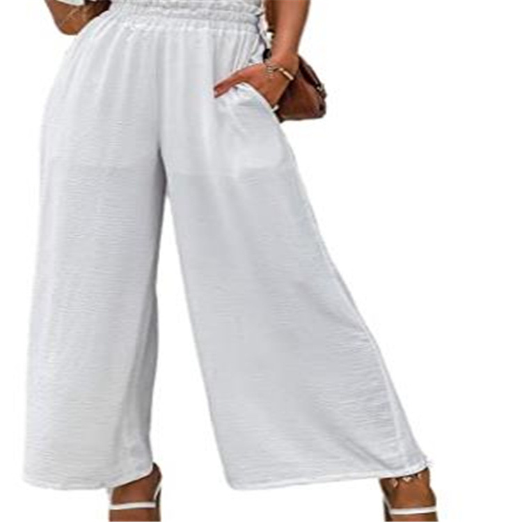 Title 2, Cotton Loose Fit Slimming Wide-leg Pants for ul...