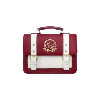 Cat Embroidery Portable Messenger Bag