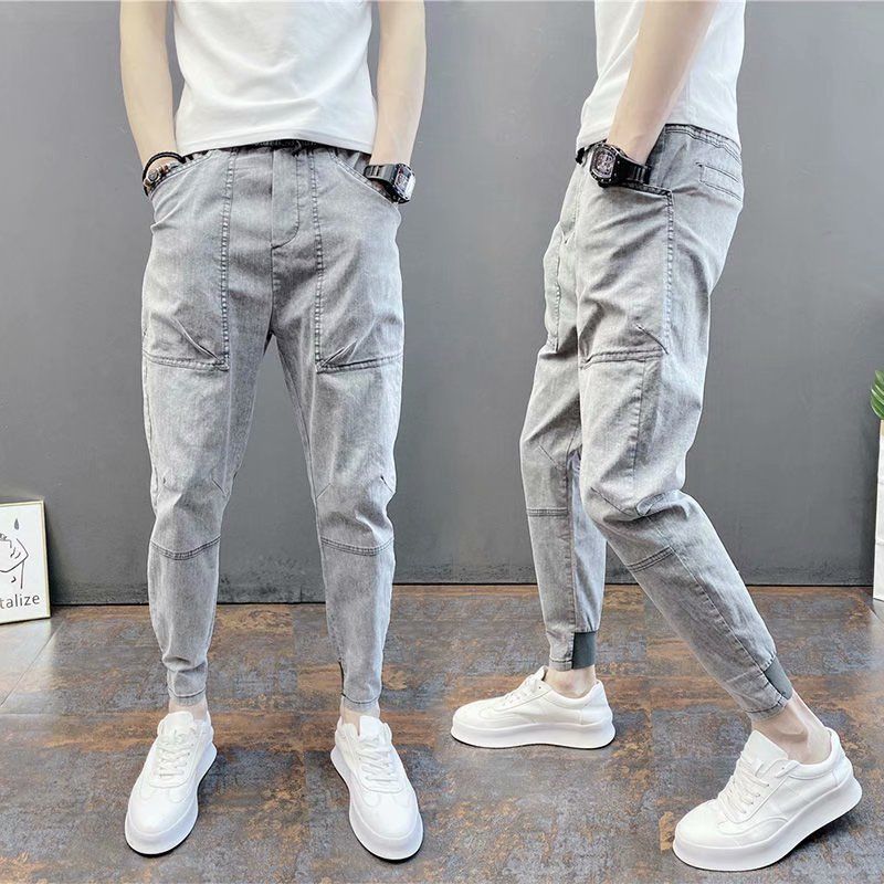 Title 6, Pantaloni Slim Corti con Elastico in Vita, Stil...