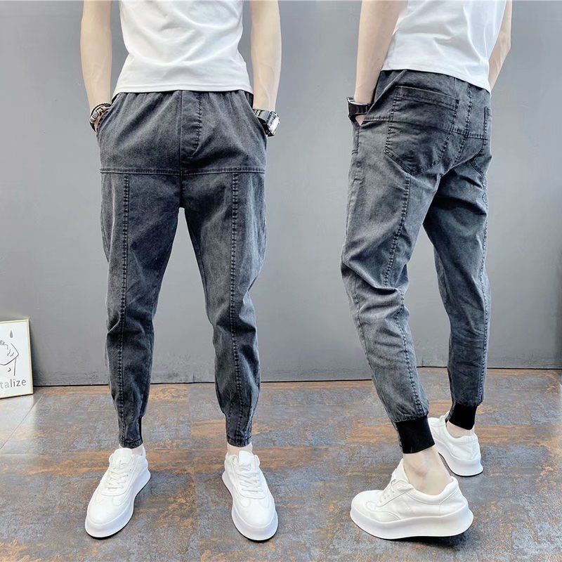 Title 10, Pantaloni Slim Corti con Elastico in Vita, Stil...