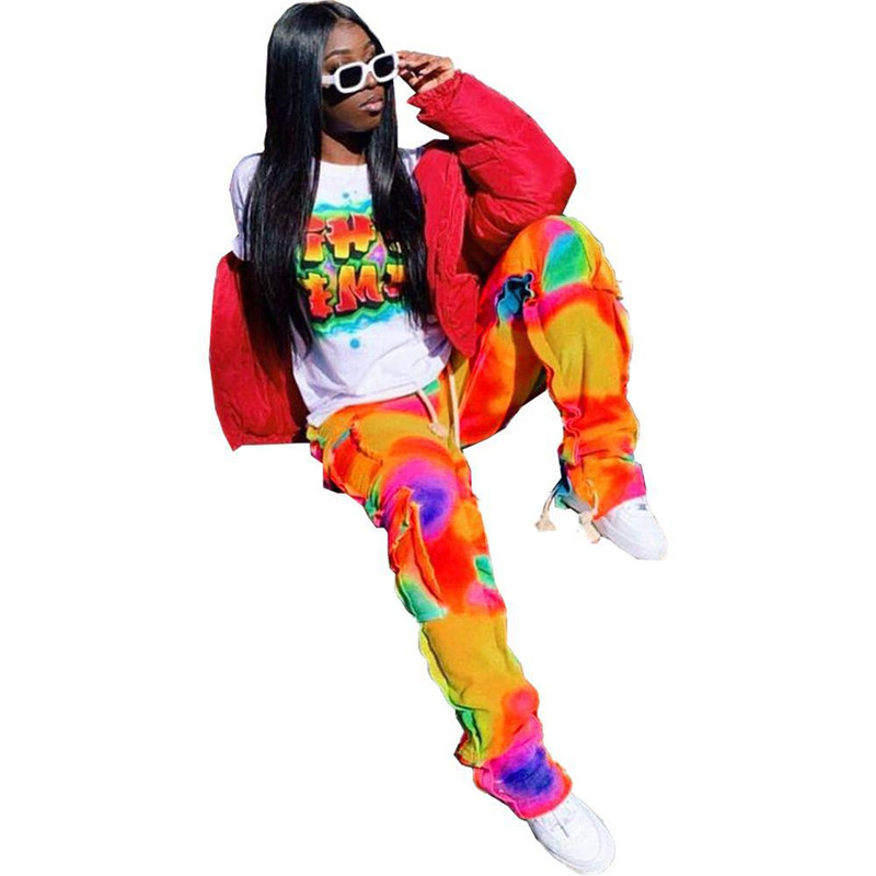 Fashion Printed Multi-pocket Overalls