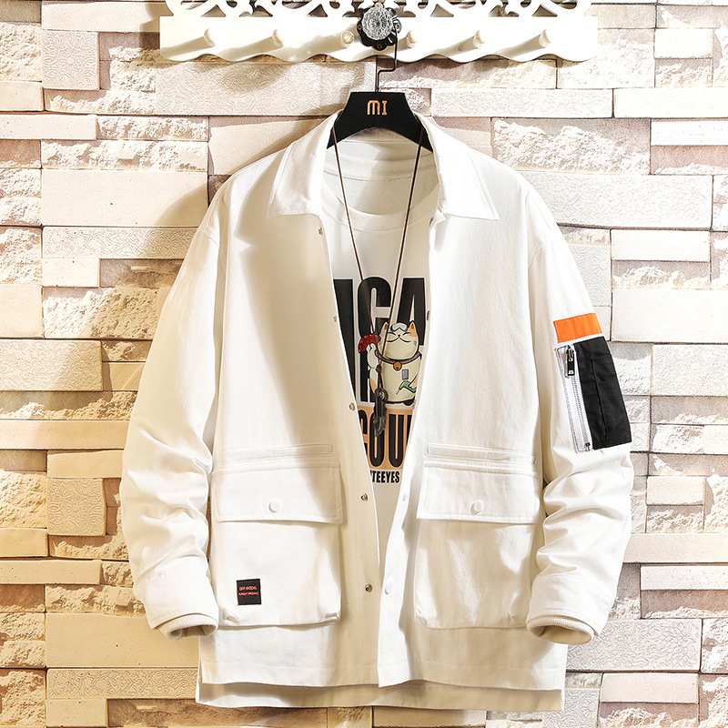 Hong Kong Style Loose Jacket Men'S Casual Jacket