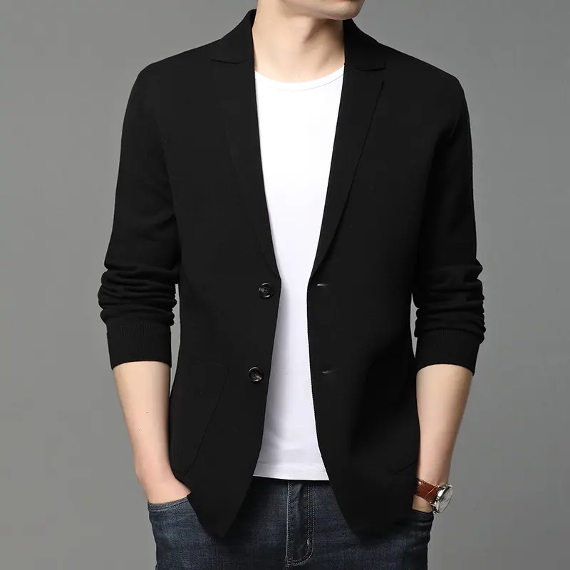 Hair Spring and Autumn Men'S T-Shirt Coat Korean Version