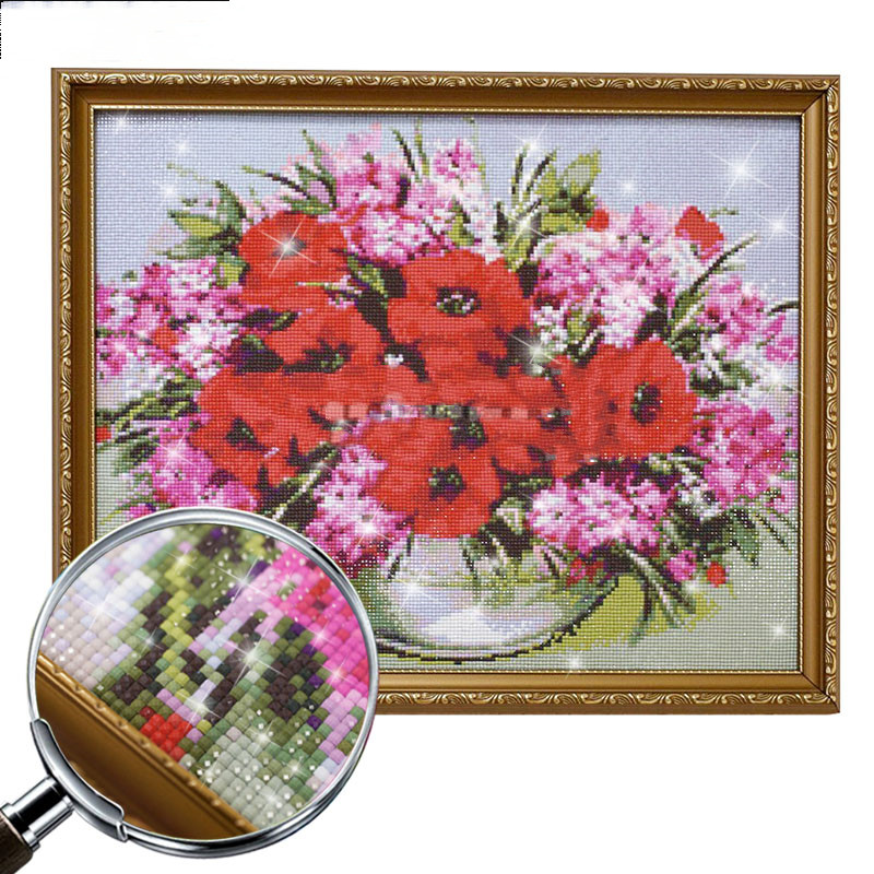 لوحة ماسية بتقنية التطريز ثُلاثية الأبعاد لصقر العنقاء بماء ونار