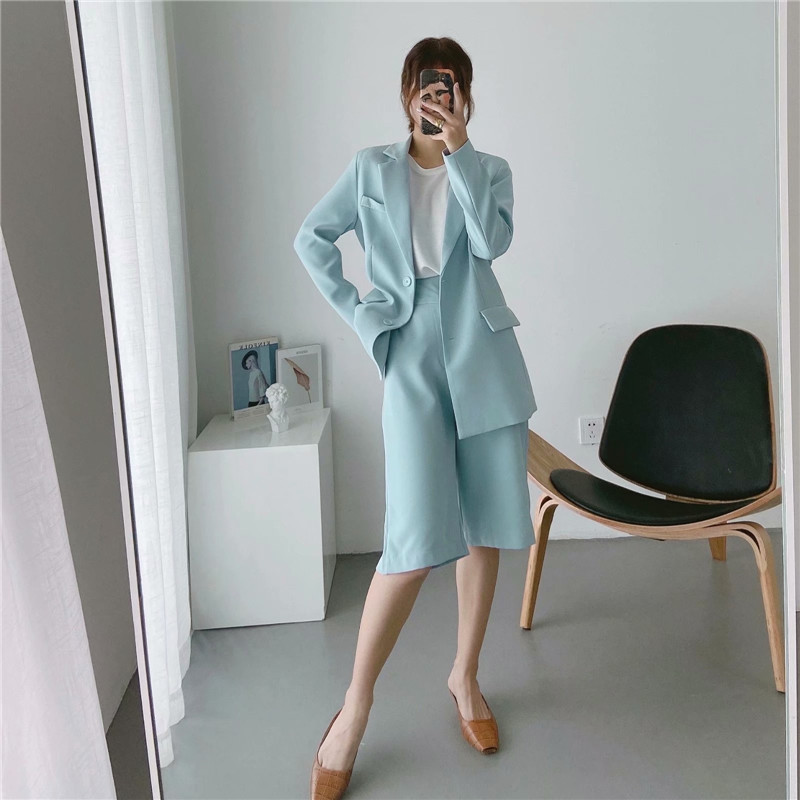 Street Fashion Single-breasted Suit Jacket And Pants Suit