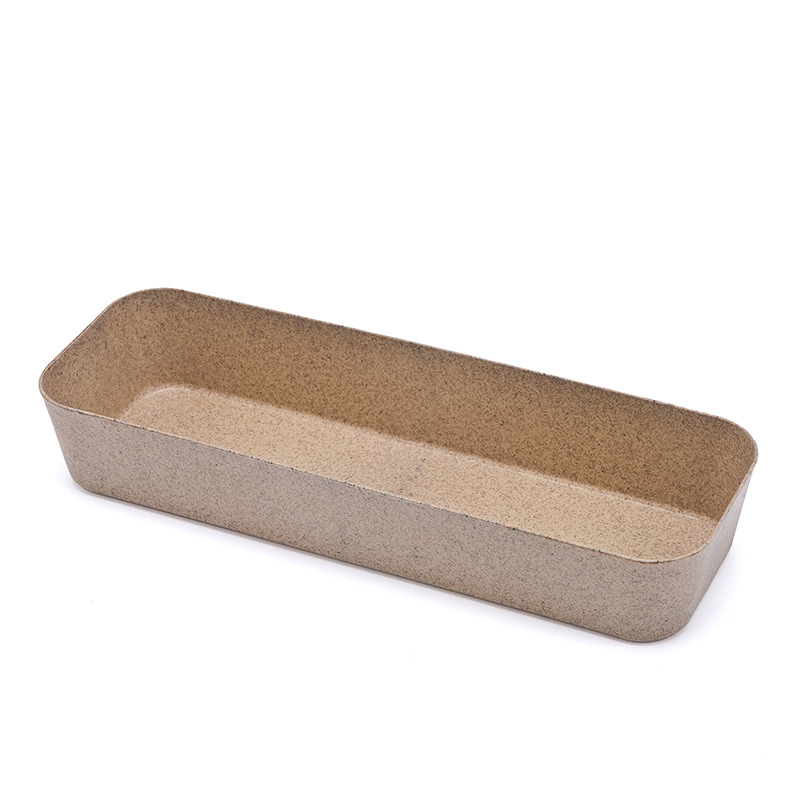 Wheat Straw Storage Box Drawer Storage Box Kitchen Tableware Storage