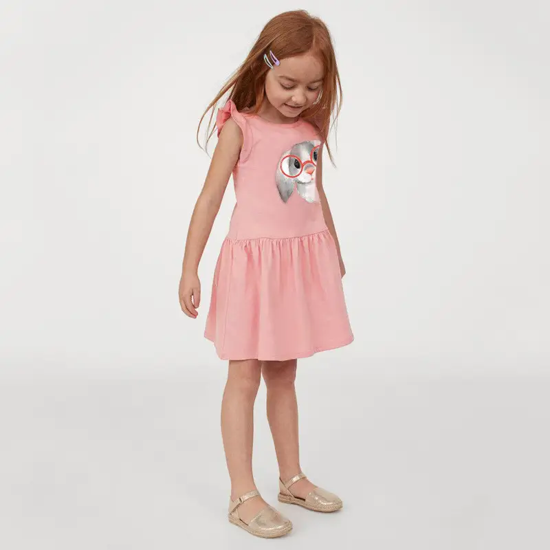 European And American Children's Clothing Sleeveless Girls Dress Knitting