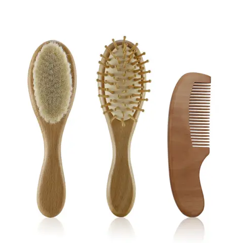 Baby Shower Shampoo Brush Small Comb Soft Bristles Cleaning
