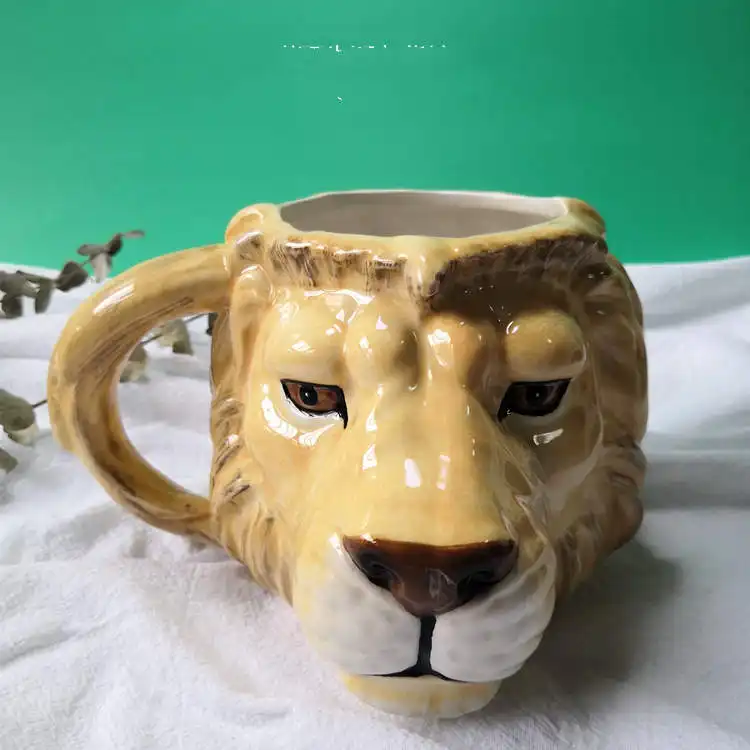 Creative Mug 3D Three-dimensional Animal Cup Personalized Visual Ceramic Water Cup Household