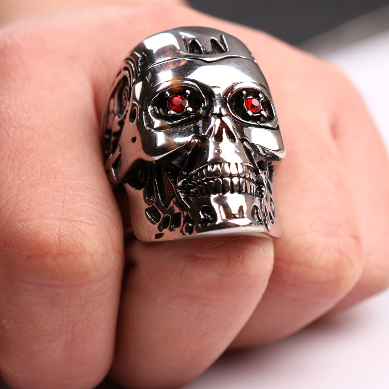Metal Skull Ring Ring European And American