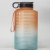 Creative Gradient 2.2L Large Capacity Sports Bottle Plastic Outdoor Gym Big Water Cup