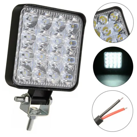 Car Led Work Light 4 Inch 48W Square 16