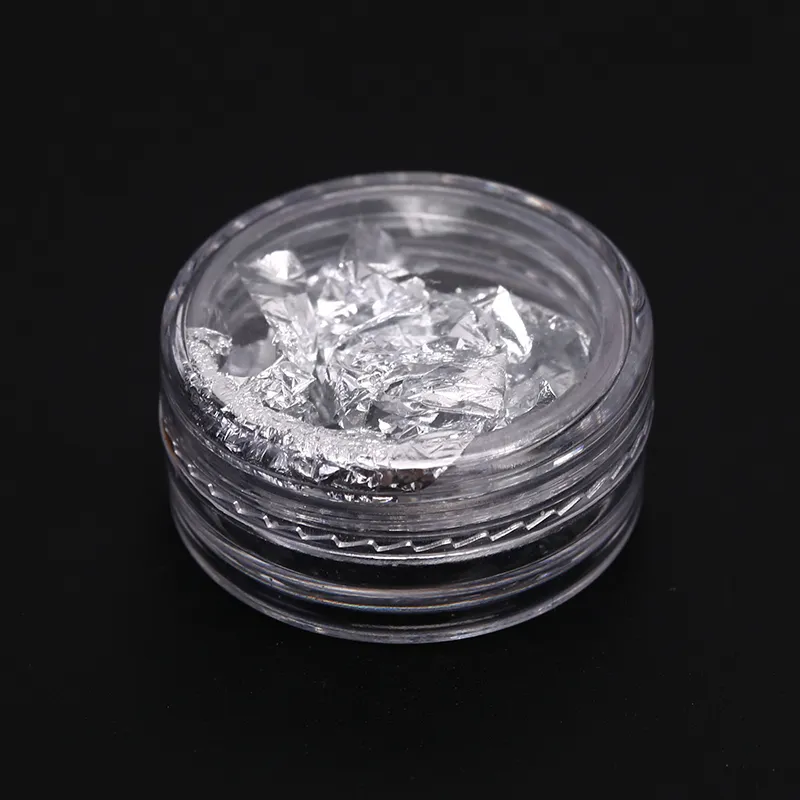 Ultra-thin Gold And Silver Stickers Net Red Japanese New Nail Decorations - Silver Tin Foil