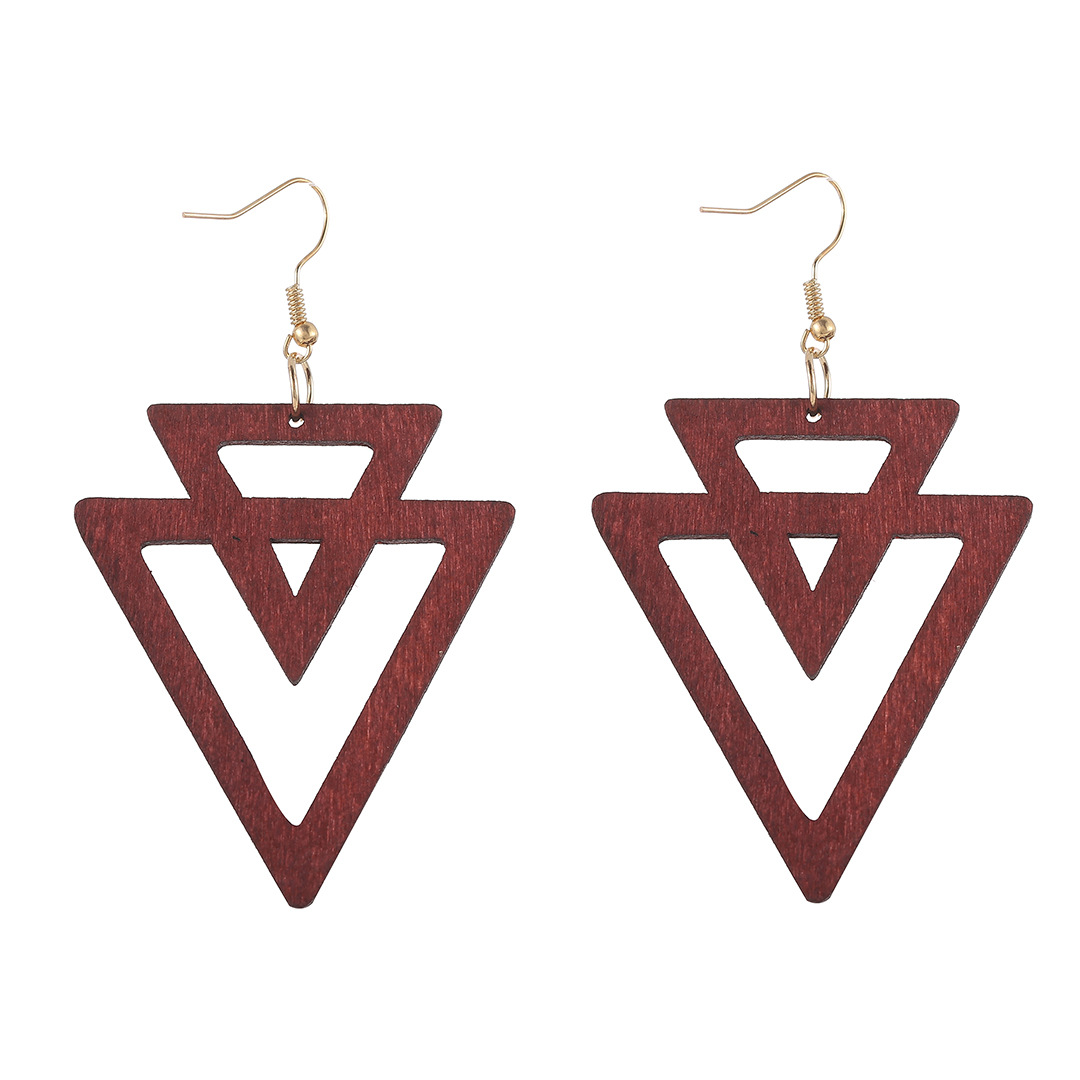Hollow Wood Earrings Earrings Earrings