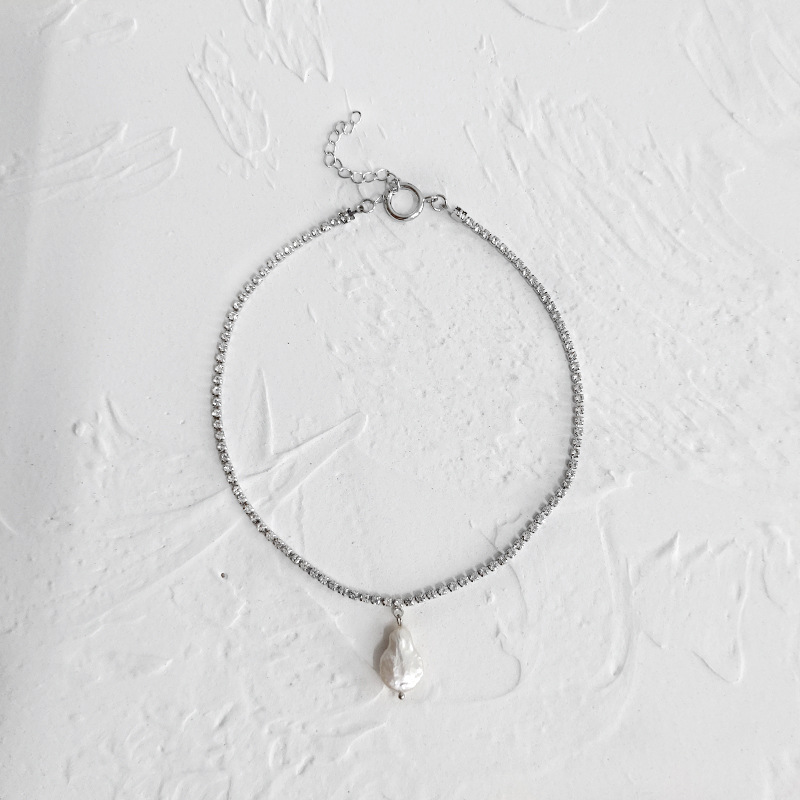 European And American Natural Design Ins Style Baroque Pearl Clavicle Chain Handmade Fashion Temperament Literary Necklace