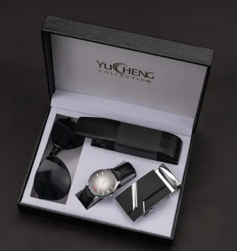 WatchCreative Valentine's Day Gifts Men's Suit Belt Glasses Watch