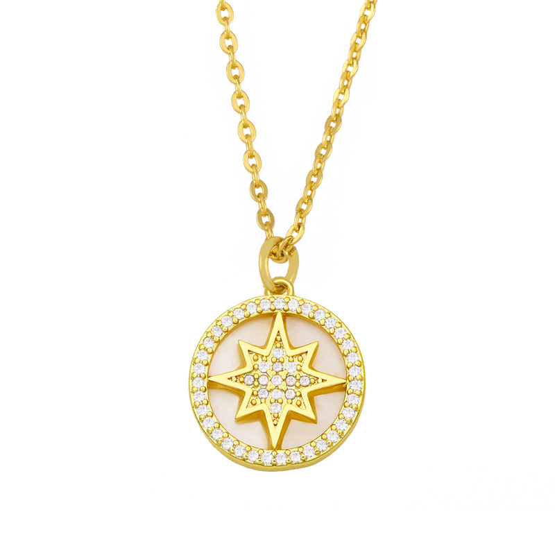 Female Simple Fashion Moon Star Pendant Clavicle Chain