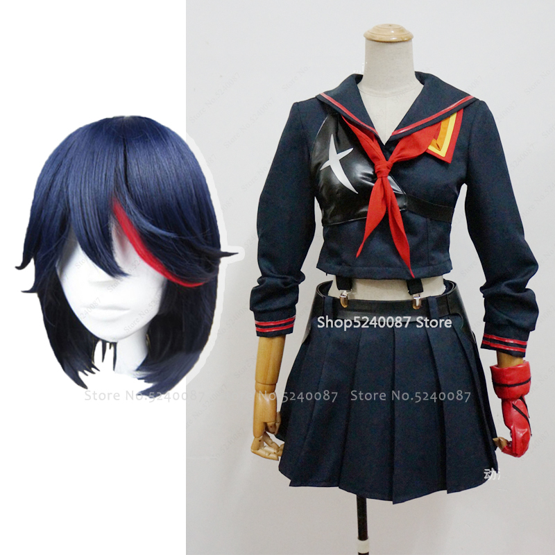 Cosplay Costume T-Shirt Skirt Sailor-Suit School-Uniform Ryuko Kill-Matoi Japanese-Anime — foto 2