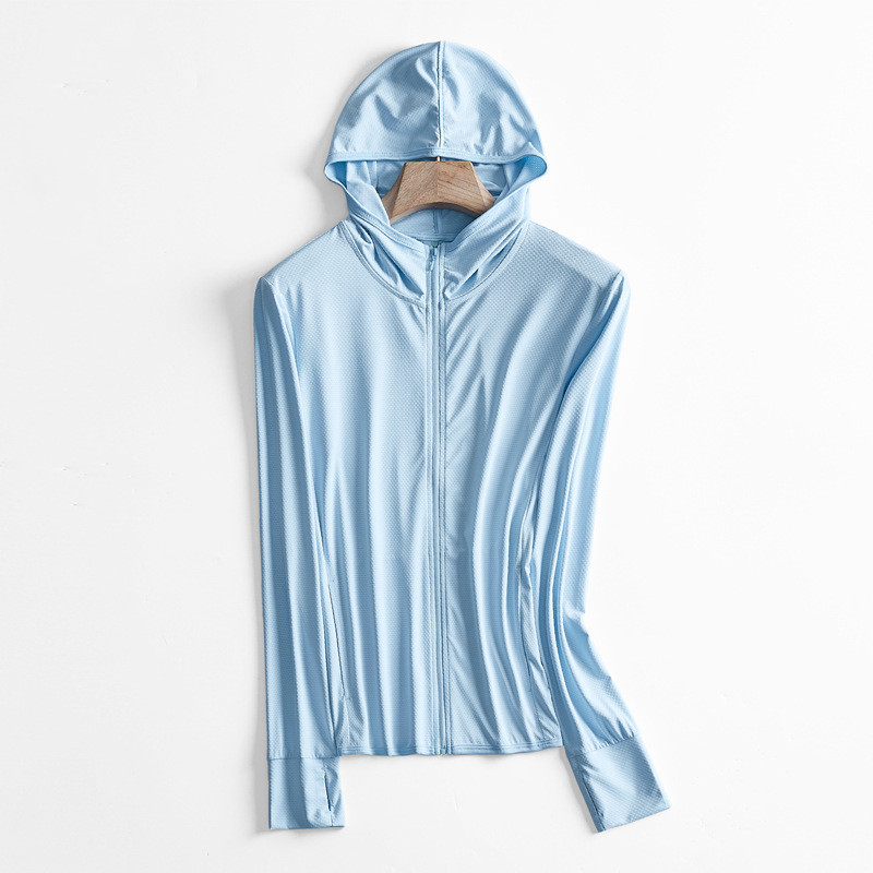 Anti Ultraviolet Knitted Hooded Sun Protection Suit