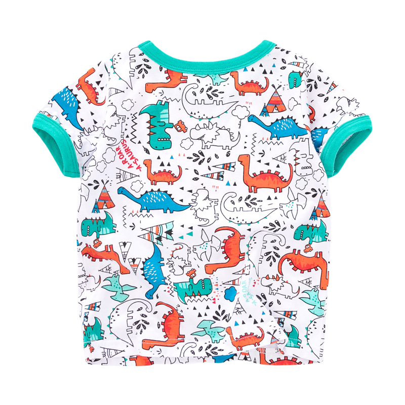 Little Maven Summer New Children's Clothing Suit Knitted Short-sleeved Children's Suit Cotton Suit