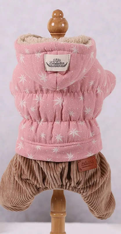 Dog Clothes Cute Padded Four Legged Clothes For Small Dogs Pink - Shop at LoveMi