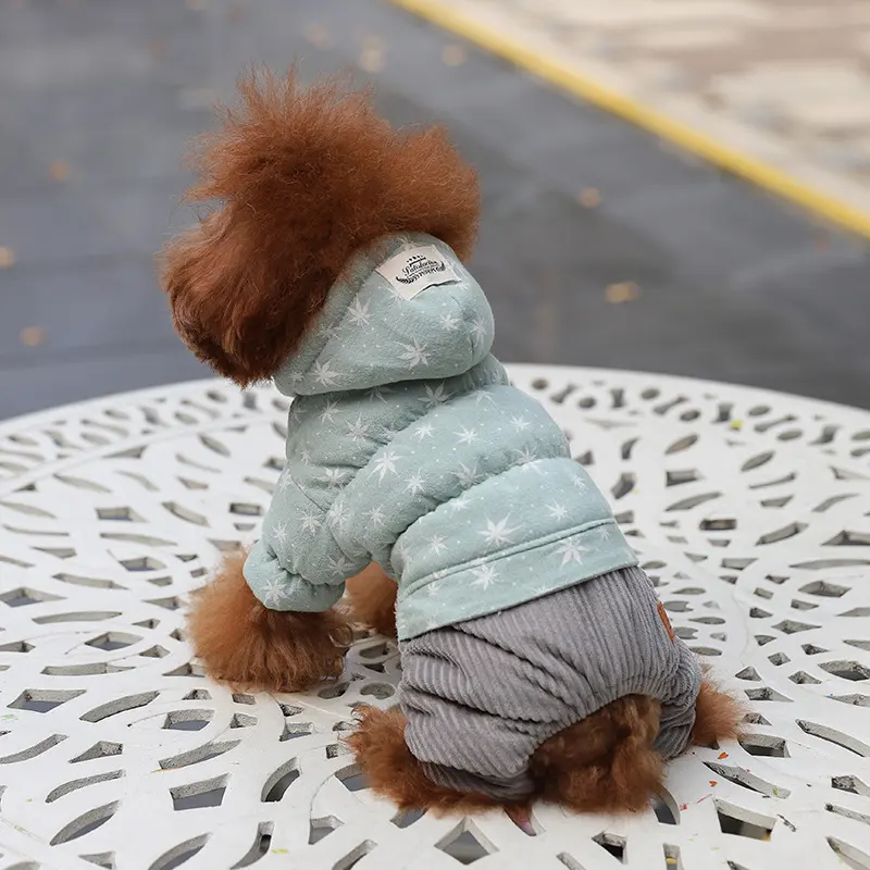 Dog Clothes Cute Padded Four-Legged for Small Dogs
