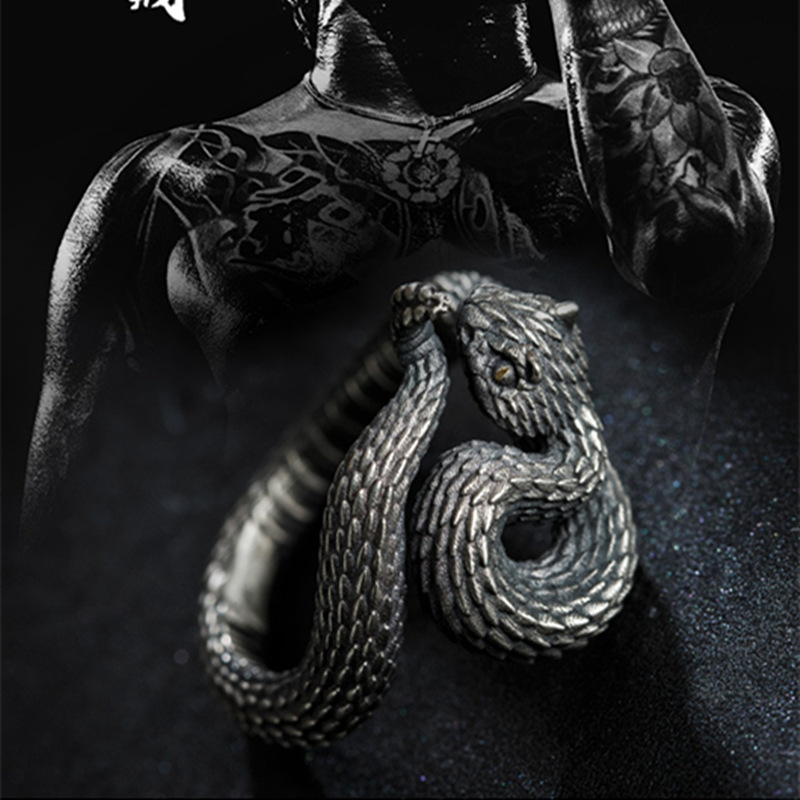 European And American Retro Snake Ring