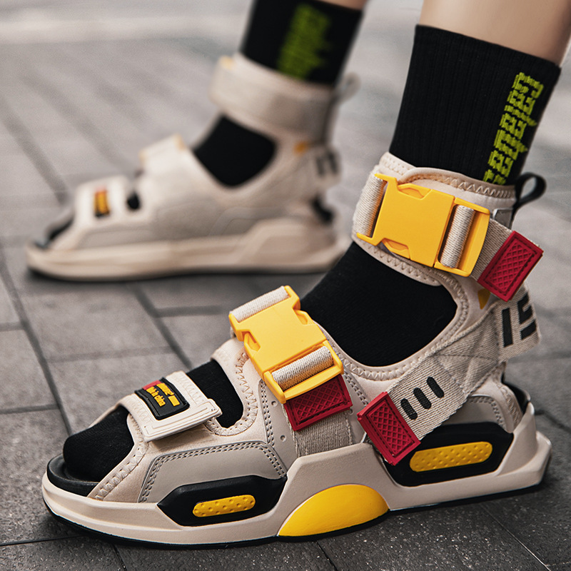 High-Top Korean Style Trendy Men's Casual Breathable Sandals