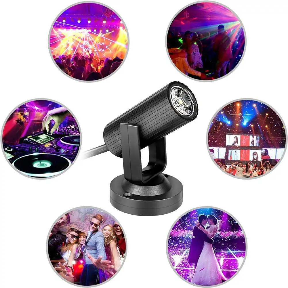 1W RGBW LED Stage Lighting PinSpot Beam Spotlight Profession