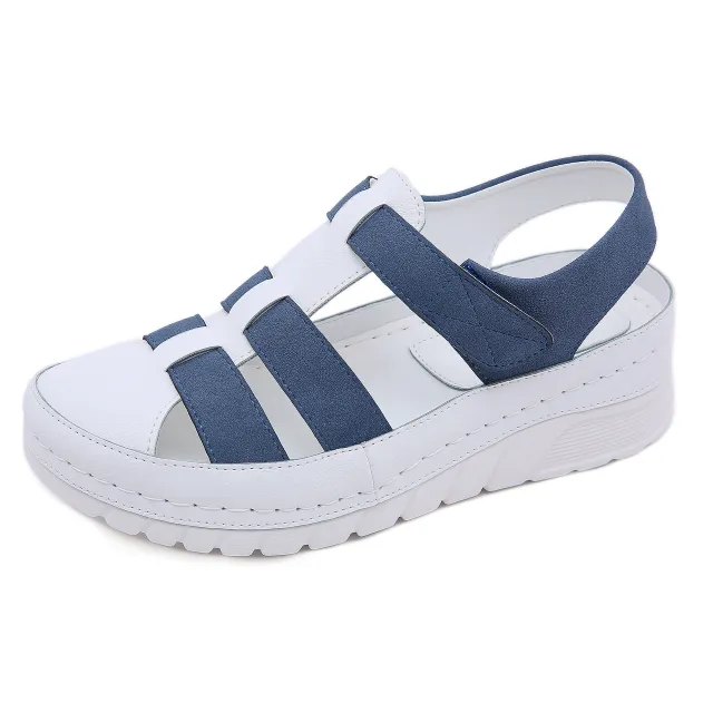 Sport Wind Wedge Women Sandals Blue - Shop at LoveMi