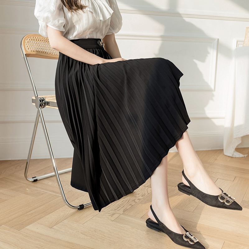 Title 5, A-line Mid-length Retro Skirt – a stylish and c...