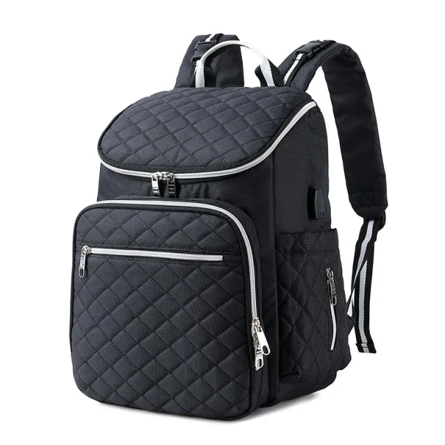 Casual Multifunctional Large Capacity Mommy Bag Backpack Black - Shop at LoveMi