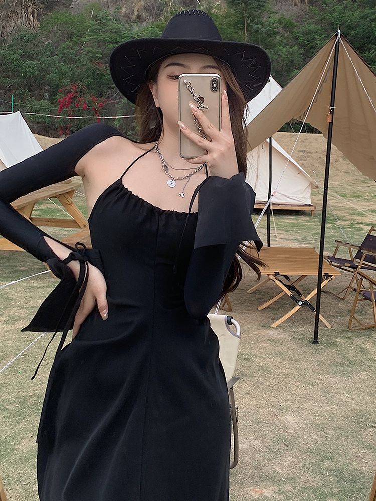 French Temperament Travel Long Skirt Seaside Holiday Skirt