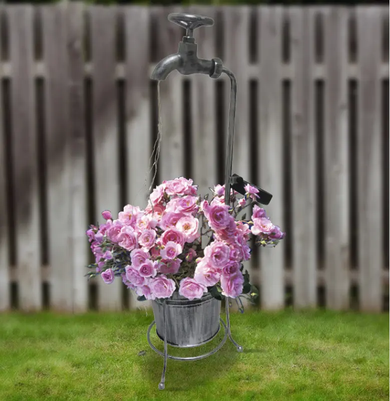 Solar Powered Watering Can Style Fairy LED