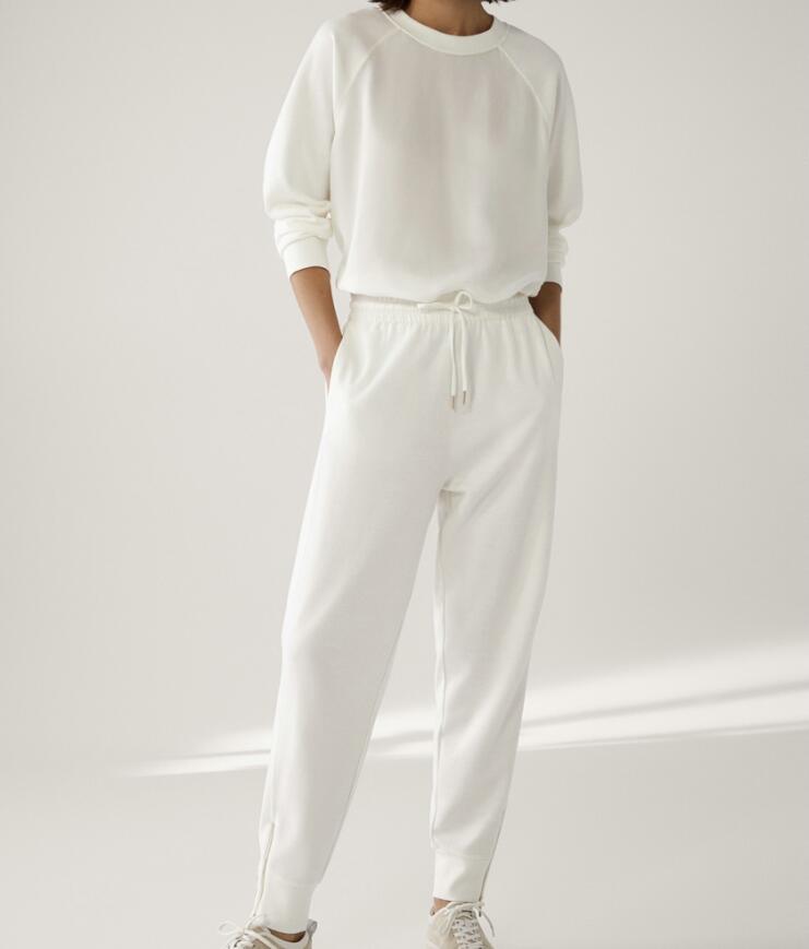 Title 5, Zippered Trousers White Jogging Women