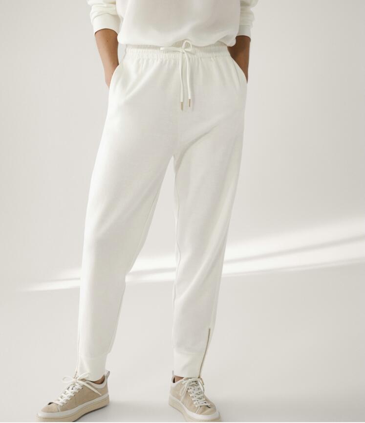 Title 4, Zippered Trousers White Jogging Women