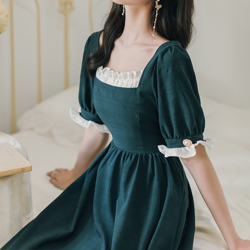 French Niche Short-Sleeved Temperament Dress