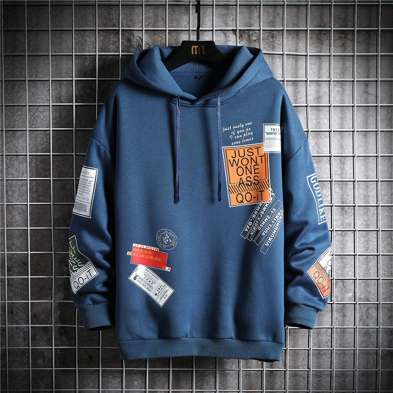 Title 3, Fleece bedrukt sweatshirt met capuchon