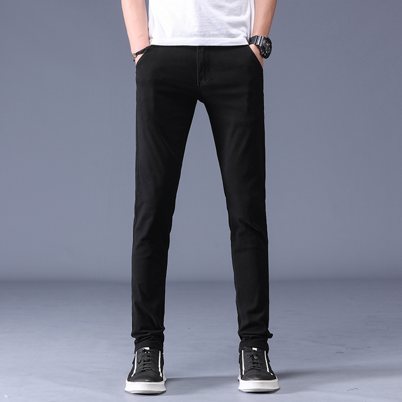 Title 2, Summer mens black slim pants. Casual stretch p...