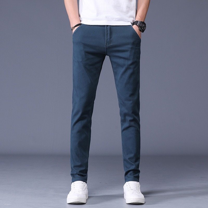 Title 4, Summer mens black slim pants. Casual stretch p...