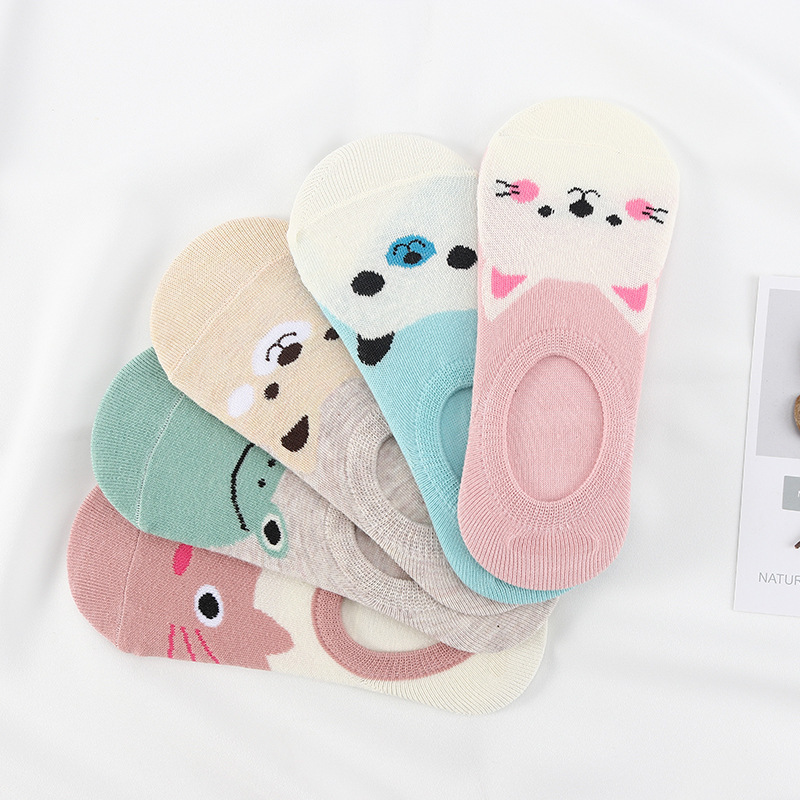 Title 3, Japanese Cute Cartoon Small Animal Boat Socks