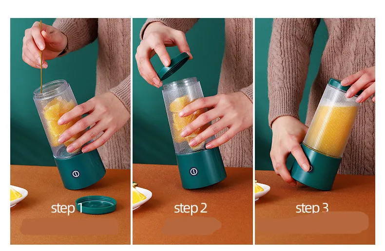 Rechargeable Portable Juicer Cup Small Portable Fruit Juice Machine – image 3