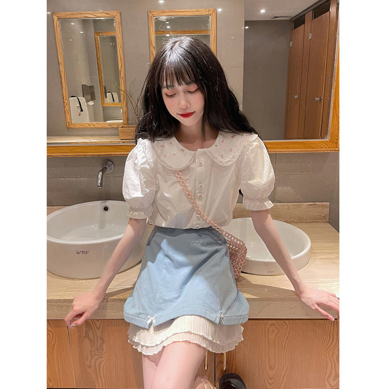 Title 5, Doll Collar Shirt Female New Design Sense Niche...