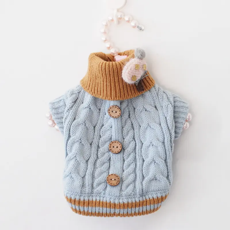 Classic Knitted Pet Sweater Overall Sweet Color Dog Clothes